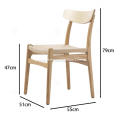 Solid wood (Ash wood) woven rattan chairs